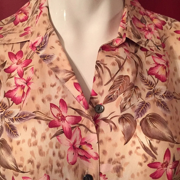 NWT SAG HARBOR SILK BLOUSE SIZE S - Picture 3 of 7